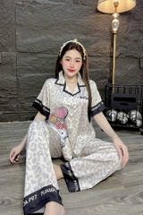 Đồ bộ tay ngắn lụa latin