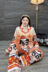 Đồ bộ tay dài lụa latin
