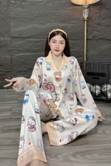 Đồ bộ tay dài lụa latin