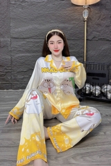 Đồ bộ tay dài lụa latin