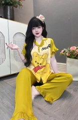 Đồ bộ tay ngắn lụa latin size dưới 60kg