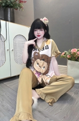 Đồ bộ tay ngắn lụa latin size dưới 60kg