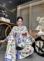 Đồ bộ tay lững lụa latin