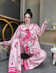 Đồ bộ tay dài lụa latin
