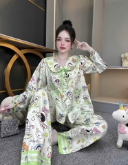 Đồ bộ tay dài lụa latin