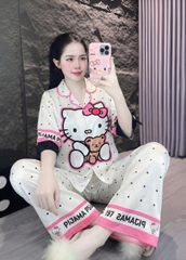 Đồ bộ tay lững lụa xước