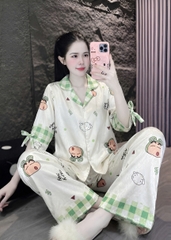 Đồ bộ tay lững lụa xước