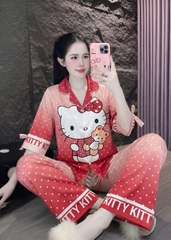 Đồ bộ tay lững lụa xước