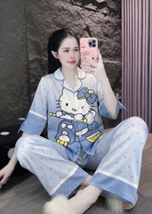 Đồ bộ tay lững lụa xước
