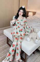 Đồ bộ tay dài lụa mango size dưới 60kg