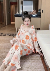 Đồ bộ tay dài lụa mango size dưới 60kg