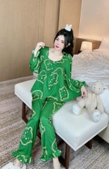 Đồ bộ tay dài lụa mango size dưới 60kg