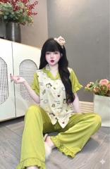 Đồ bộ tay ngắn lụa latin