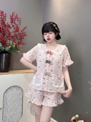 14 mẫu đùi lụa đũi phối nơ
