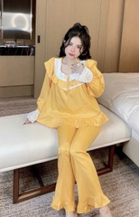 14 mẫu Đồ bộ tay dài lụa xước trơn
