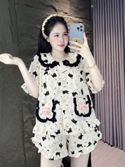 10 mẫu đùi lụa đũi mềm có gắn gấu