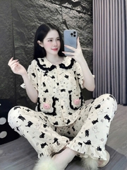 10 mẫu tay ngắn lụa đũi mềm gắn gấu