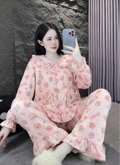 10 mẫu tay dài lụa đũi mềm gắn gấu