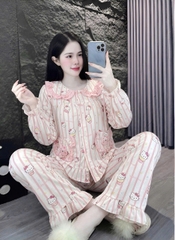 10 mẫu tay dài lụa đũi mềm gắn gấu