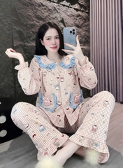10 mẫu tay dài lụa đũi mềm gắn gấu