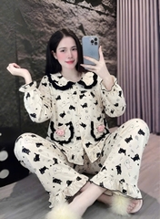 10 mẫu tay dài lụa đũi mềm gắn gấu
