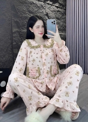 10 mẫu tay dài lụa đũi mềm gắn gấu