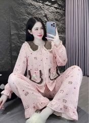 13 mẫu tay dài lụa đũi gắn gấu