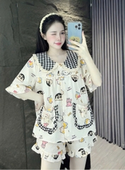 13 mẫu đùi lụa đũi mềm gắn gấu