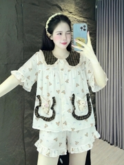 13 mẫu đùi lụa đũi mềm gắn gấu