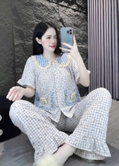 13mẫu tay ngắn lụa đũi mềm gắn gấu