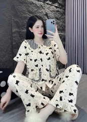 13mẫu tay ngắn lụa đũi mềm gắn gấu
