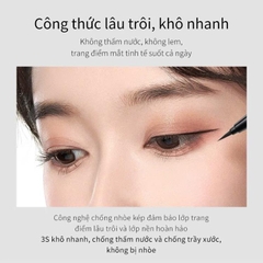 Bút Kẻ Mắt Nước Siêu Mảnh Lâu Trôi Zeesea Black Lasting Eyeliner