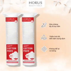 Bông tẩy trang Horus Soft Cotton Pads 120 pads
