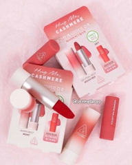 3CE Set son thỏi Cashmere 08 Hush Red (Tặng mini #05)