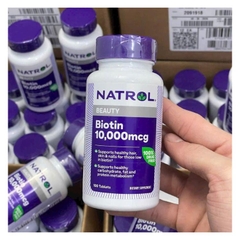 Viên Uống Hỗ Trợ Mọc Tóc Natrol Biotin Beauty 10.000mcg