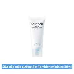 Sữa Rửa Mặt Torriden DIVE-IN Size Mini 30ml làm sạch dịu nhẹ, cấp ẩm sâu
