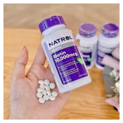 Viên Uống Hỗ Trợ Mọc Tóc Natrol Biotin Beauty 10.000mcg