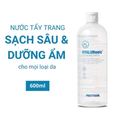 Tẩy Trang PrettySkin Hyaluronic Cleansing Water 600ml