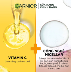 Nước tẩy trang Garnier 400ml - Vitamin C (Pháp)