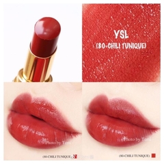 Son YSL Rouge Volupté Shine Oil-in-Stick #80 Chili Tunique đỏ gạch quyến rũ