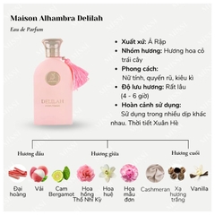 Nước Hoa Maison Alhambra Delilah EDP Bản Dupe Delina Sang Chảnh