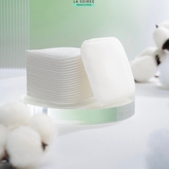 [mini] Bông Tẩy Trang LA SOIREE Miếng Vuông 85 Miếng
