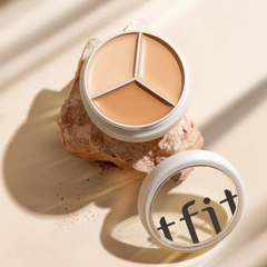 Kem Che Khuyết Điểm TFIT Concealer Cover Up Pro 3 in 1 15g Hũ Tròn 3 Ô