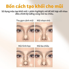 Bảng phấn bắt sáng và tạo khối VEECCI tự nhiên, lâu trôi highlight Contoun #V01