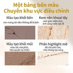 Bảng phấn bắt sáng và tạo khối VEECCI tự nhiên, lâu trôi highlight Contoun #V01