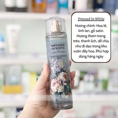 Bath & Body Work. Xịt thơm body 236ml Dressed In White