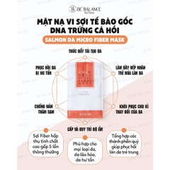 BE BALANCE. Mặt Nạ Giấy Salmon Da Hồng Trứng Cá Hồi