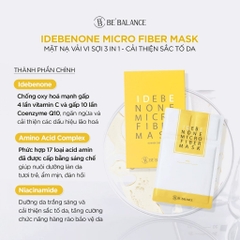 BE BALANCE. Mặt Nạ Giấy Vàng Trắng Da