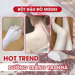 Bột Đậu Đỏ Mizuki Nguyên Chất, Ủ Trắng Sáng Da 100g