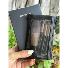 Bộ cọ mini 4 cây Carslan kèm túi đựng lông cọ mềm mượt